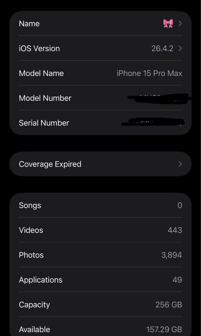 iPhone 15 promax (256gb) (Category: iPhone 15 Series) located in Maragusan (San Mariano). Submitted by prelovedcutie22 (Listing ID 1438558436, Image 2). Description: iPhone 15 promax (bought in US) *Wth original box same IMEI sa phone *256gb *US locked *87% battery health *NO ISSUE *NEGOTIABLE *OPEN FOR SWAPPING REASON FOR SELLING: UPGRADE 🫶🏻 Message me directly on FB if sure buyer. (Shy Florentino |black top&blonde curly hair).