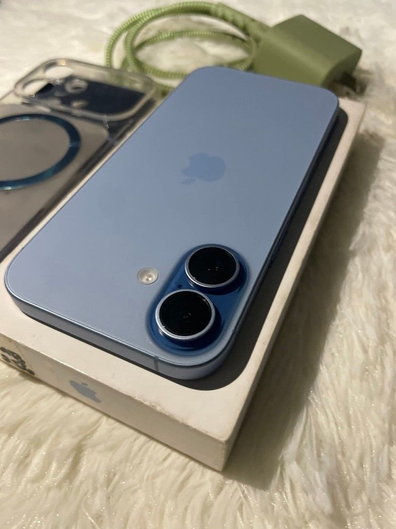IPHONE 17 256GB 5 Months Old Complete Mist Blue (Category: iPhone 17 Series) located in Sariaya. Submitted by jay_flip (Listing ID 1438624501, Image 1). Description: 🚨 IPHONE 17 256GB Mist Blue 5 Months Old | With limited warranty till Dec Fs/Swap ios to ios only SALE: ₱50,999 LIMITED TIME OFFER ONLY❗️ MAY BAWAS PA SA SURE BUYER❗ IOS 26 Any sim working NTC approved 🇵🇭 Complete 98% Battery Health Like New ❗️ ❗️ All working, no history repair Ma