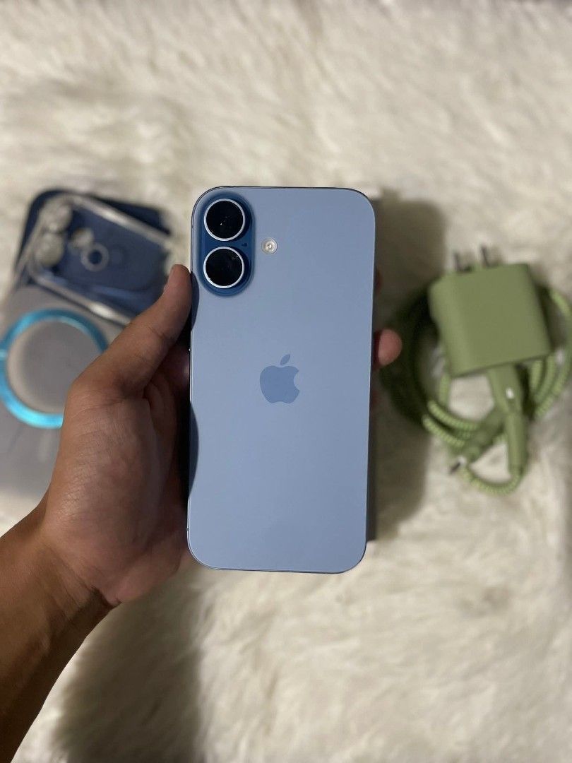 IPHONE 17 256GB 5 Months Old Complete Mist Blue (Category: iPhone 17 Series) located in Sariaya. Submitted by jay_flip (Listing ID 1438624501, Image 3). Description: 🚨 IPHONE 17 256GB Mist Blue 5 Months Old | With limited warranty till Dec Fs/Swap ios to ios only SALE: ₱50,999 LIMITED TIME OFFER ONLY❗️ MAY BAWAS PA SA SURE BUYER❗ IOS 26 Any sim working NTC approved 🇵🇭 Complete 98% Battery Health Like New ❗️ ❗️ All working, no history repair Ma