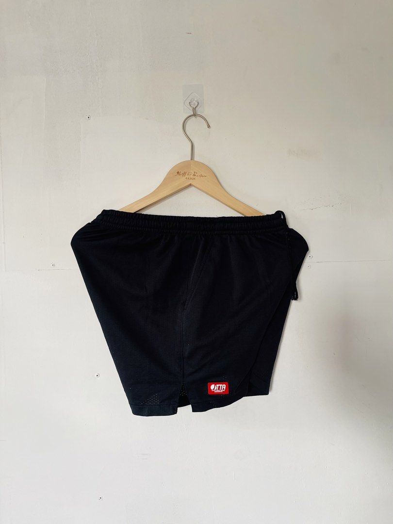 JTT/Nittaku Black Shorts (Category: Shorts) located in Cotabato. Submitted by aripov11 (Listing ID 1438617709, Image 1). Description: - Black shorts - Drawstring waist - Features JTT and Nittaku logos - Side pockets - Breathable material - Comfortable fit - Ideal for sports and everyday wear.