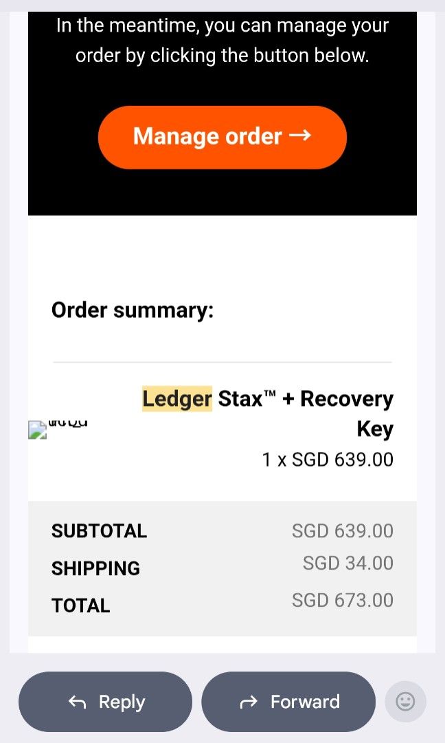 Ledger Stax crypto cold wallet457281473966909442