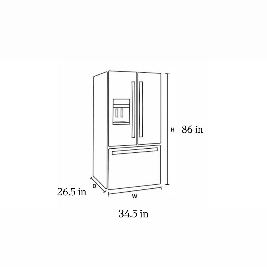LG Refrigerator (Category: Refrigerators and Freezers) located in Las Pinas. Submitted by bluerlim (Listing ID 1438534722, Image 3). Description: - No issues, In good working condition - Dimensions: Approximately 86 inches (H) x 34.5 inches (W) x 26.5 inches (D) - Will empty & clean upon purchase! - RFS: buying new fridge - DM for more pics/ questions.