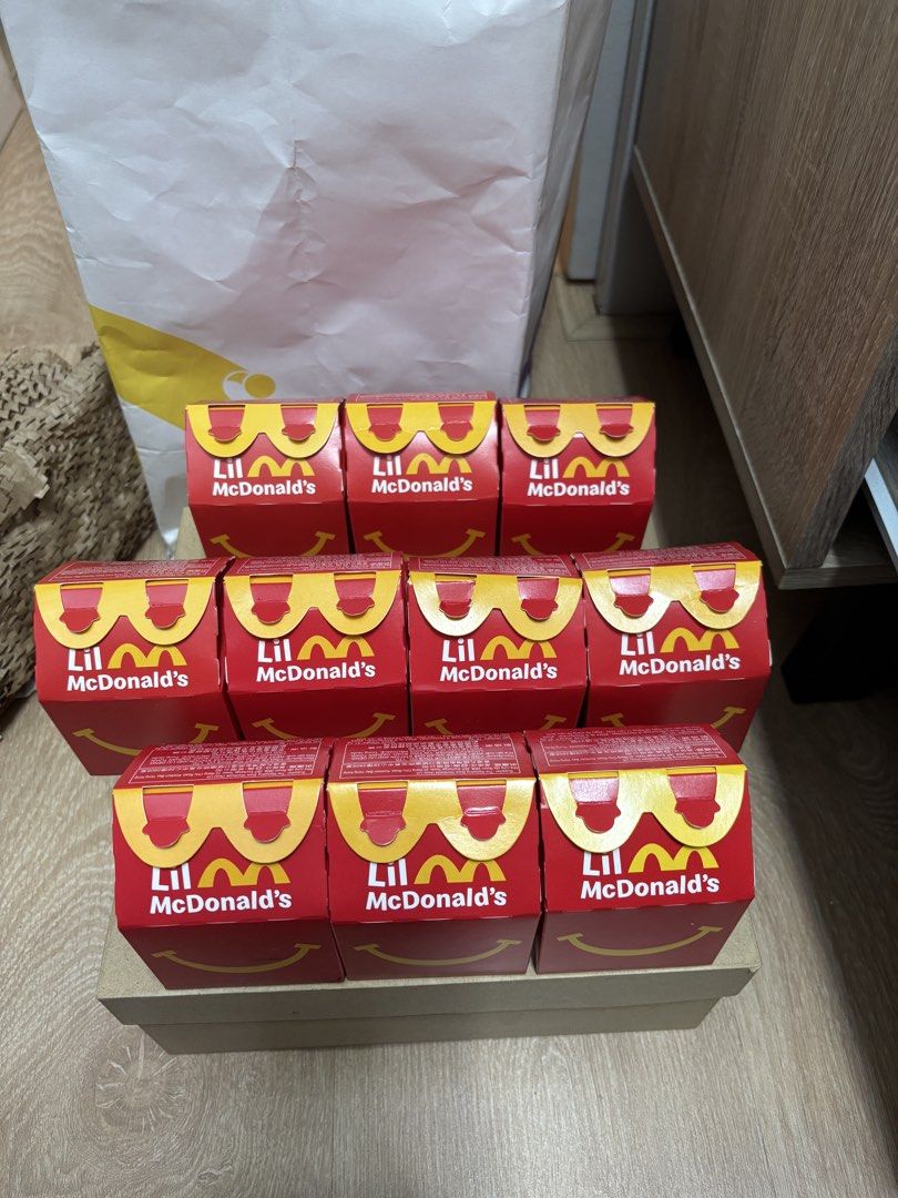 Lil' McDonald's 2025 Set (Category: Designer & Blind Box Toys) located in Muntinlupa City. Submitted by a.declutterer (Listing ID 1438513524, Image 2). Description: - 2025 Lil’ McDonald's toys - All toys are in their original boxes - sold as a set only.