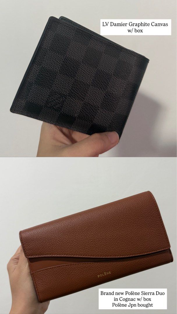 LV Damier Graphite Canvas Wallet (Category: Luxury Bags & Wallets) located in San Pablo. Submitted by shopwithbeaandry_ (Listing ID 1438661768, Image 1). Description: Authentic LV Damier Graphite Canvas wallet. Features the iconic Damier Graphite pattern. Comes with its original box. A classic and stylish accessory..