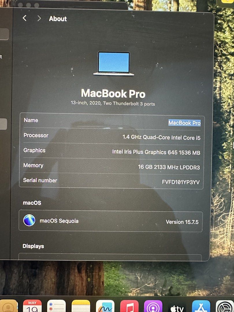 MacBook Pro 2020458122143320002562