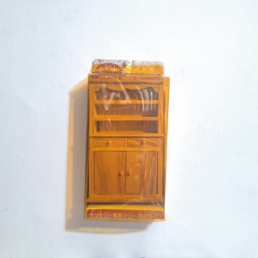 Miniature Wooden Kitchen Cabinet (Category: Shelves, Cabinets & Racks) located in M'Lang. Submitted by ardinelle.finds (Listing ID 1438657546, Image 1). Description: ~ plastic packaging has become yellow-ish due to long-term storage Feel free to check my listings ~♪ I am willing to give discounts when you buy multiple items 🌱 Location: North Cotabato, Mindanao Couriers accepted: Flash Express, LBC, J&T please don't hesitate to message me for que