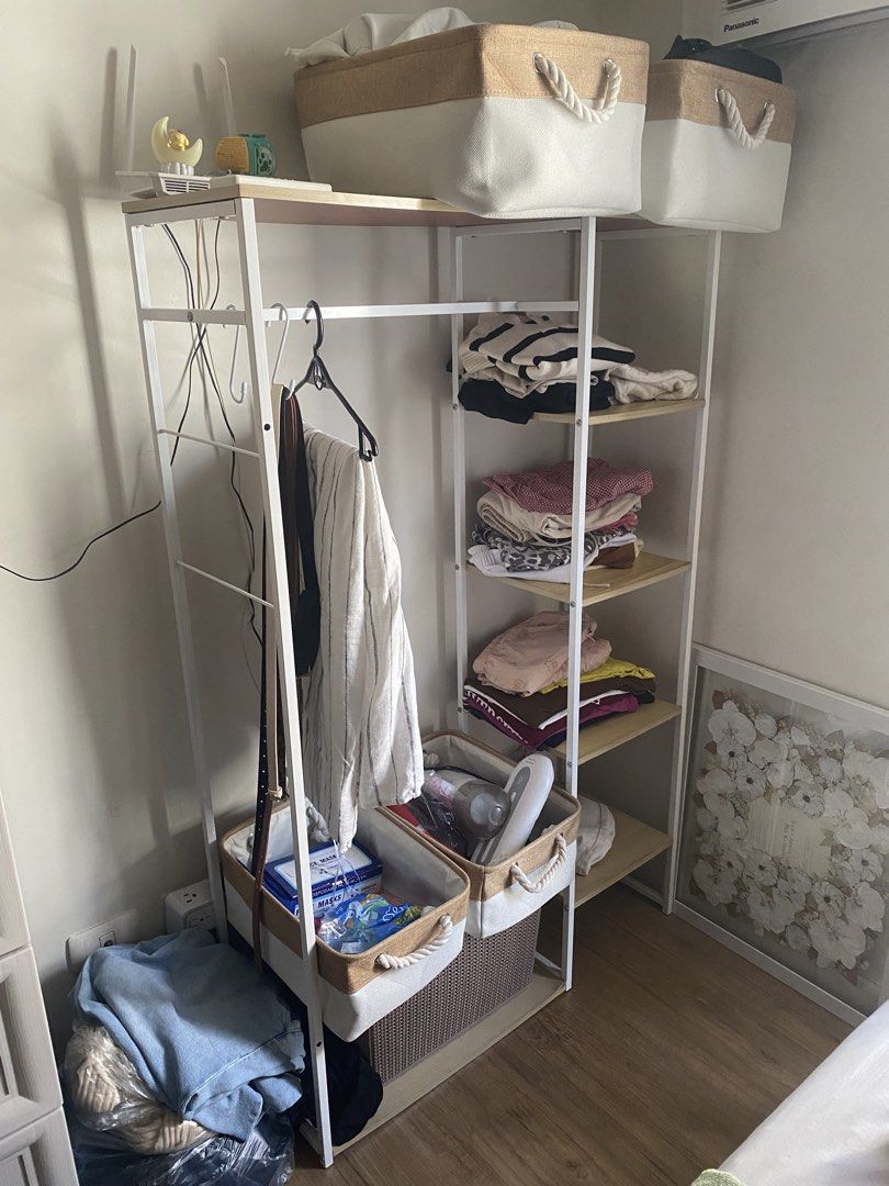 Multistorage Wardrobe Organizer / Clothes Rack (Category: Other Home Furniture) located in Las Pinas. Submitted by beacodog (Listing ID 1438501820, Image 1). Description: AS IS WHERE IS Please manage your expectations No issues P.S. I can send link where I bought the item for more information. Items in the actual photo of the product not included..