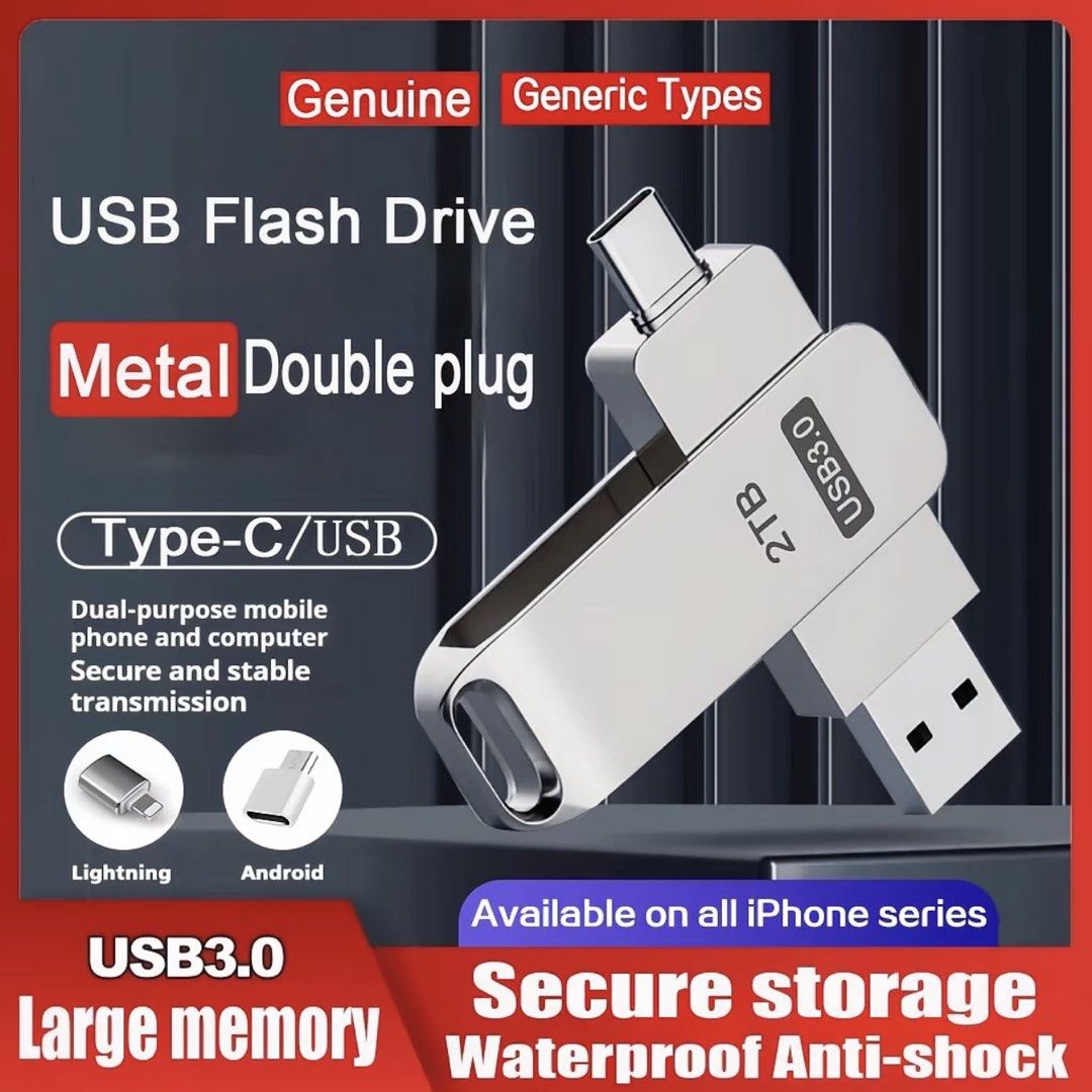 OTG usb flash drive dual interface (Category: Hard Disks & Thumbdrives) located in Cainta. Submitted by sati_vaaa (Listing ID 1438676718, Image 1). Description: 2TB large capacity.