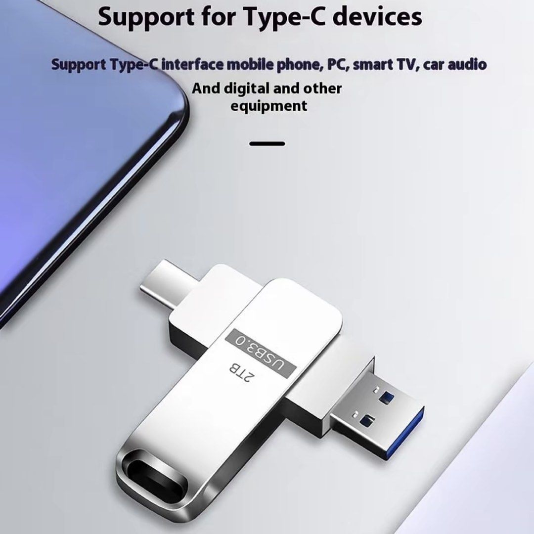 OTG usb flash drive dual interface (Category: Hard Disks & Thumbdrives) located in Cainta. Submitted by sati_vaaa (Listing ID 1438676718, Image 2). Description: 2TB large capacity.