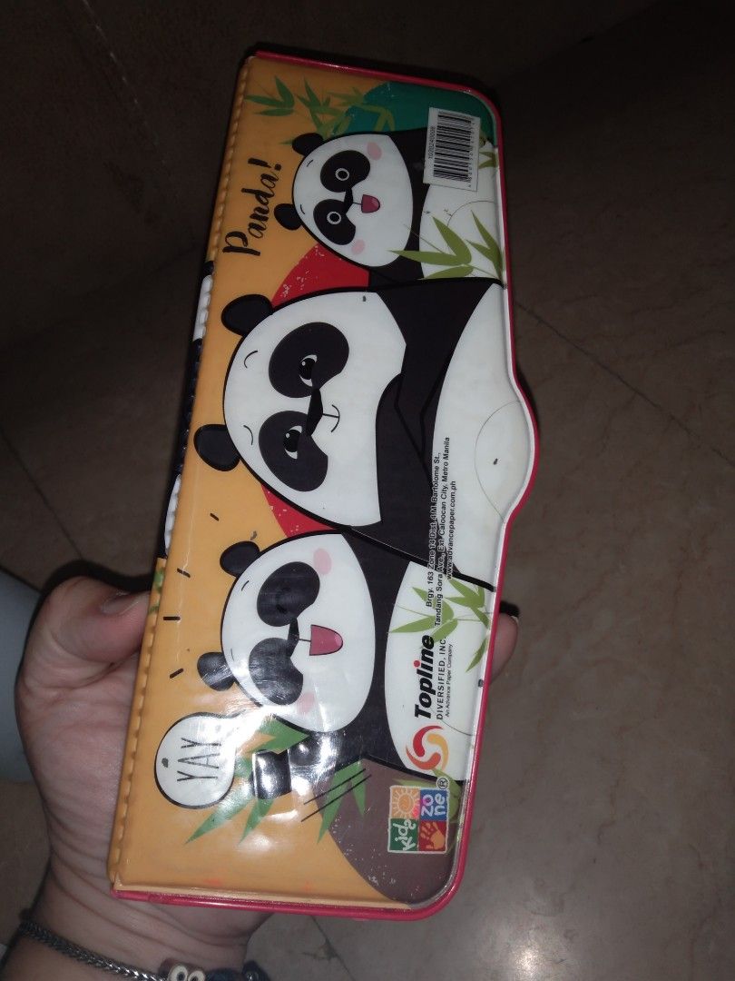 Panda pencil case with compartments (Category: Cases & Sleeves) located in Quezon City. Submitted by eidorableshop (Listing ID 1438576240, Image 3). Description: .