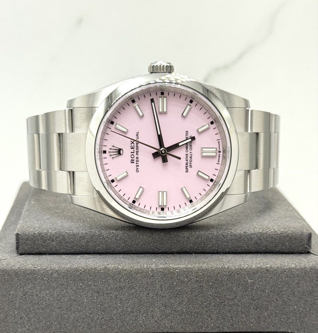 Partial Stickers Brand New Apr 2026 Rolex Oyster Perpetual 36 Candy Pink Dial 126000 (Category: Watches) located in Singapore. Submitted by dreamtimes.sg (Listing ID 1438675569, Image 1). Description: Subscribe to our tele group for daily watch deals alert @dctimesg Partial Stickers Brand New Apr 2026 Rolex Oyster Perpetual 36 Candy Pink Dial 126000 We are SG registered company with SPF secondhand goods & Minlaw PSPM licensed regulated dealer✨ **