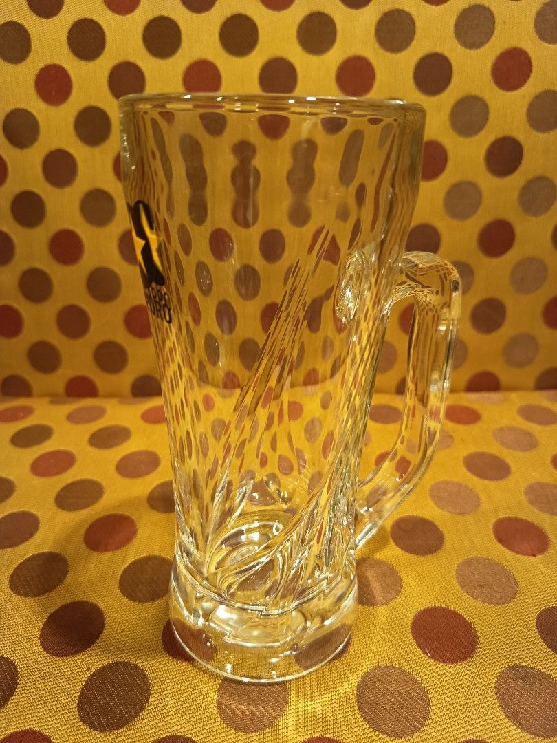 Sapporo Beer Glass with Handle (Category: Water Bottles & Tumblers) located in Makati City. Submitted by taditzantiqueandvintagestore (Listing ID 1438602460, Image 3). Description: Sapporo Beer Mug Glass • 4 pcs. Available • 7" inches height • 3" inches diameter • 380.00 pesos each Text or Call : ZeroNine225332345 .. Makati Area : .
