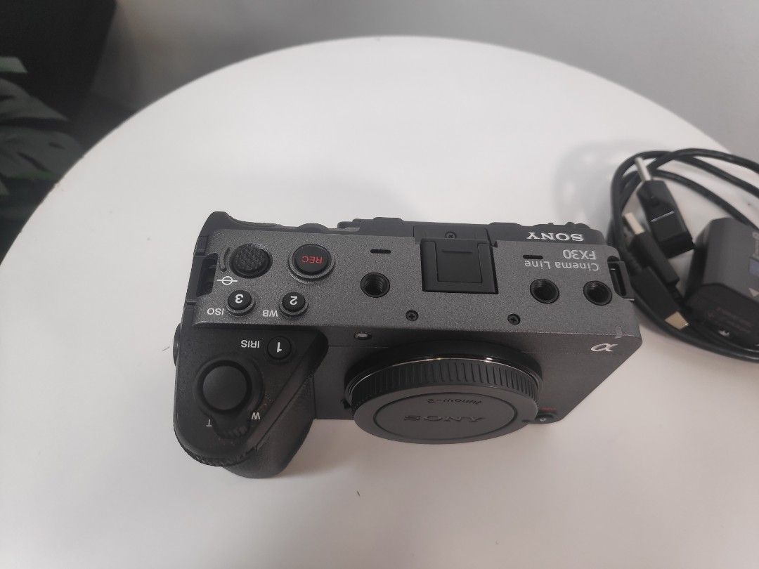 Sony FX30 Cinema Line Camera Body (Category: Cameras) located in Manila. Submitted by juan.paolo0000 (Listing ID 1438691747, Image 3). Description: - 3 Sony FX30 Cinema Line camera body - Includes original box - Comes with battery, charger, and cable - Features a flip-out screen and comfortable grip - Dark gray camera body - Ready to shoot - Php 85,000 per unit.