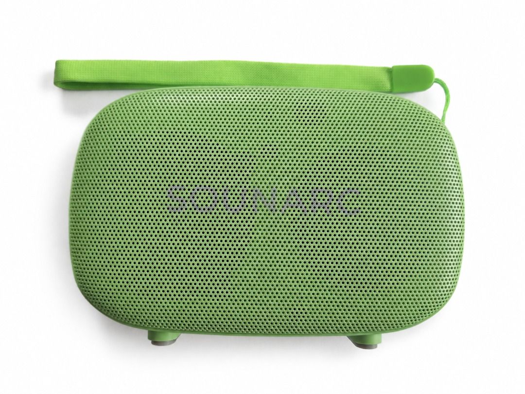 Sounarc Bluetooth Speaker Green (brand new) (Category: Soundbars, Speakers & Amplifiers) located in Paranaque City. Submitted by adoptastuff (Listing ID 1406698988, Image 1). Description: * Brand new condition in original box * Bluetooth 5.3 * 12 Hours of Playtime (varies per volume) * Portable Lanyard Included.