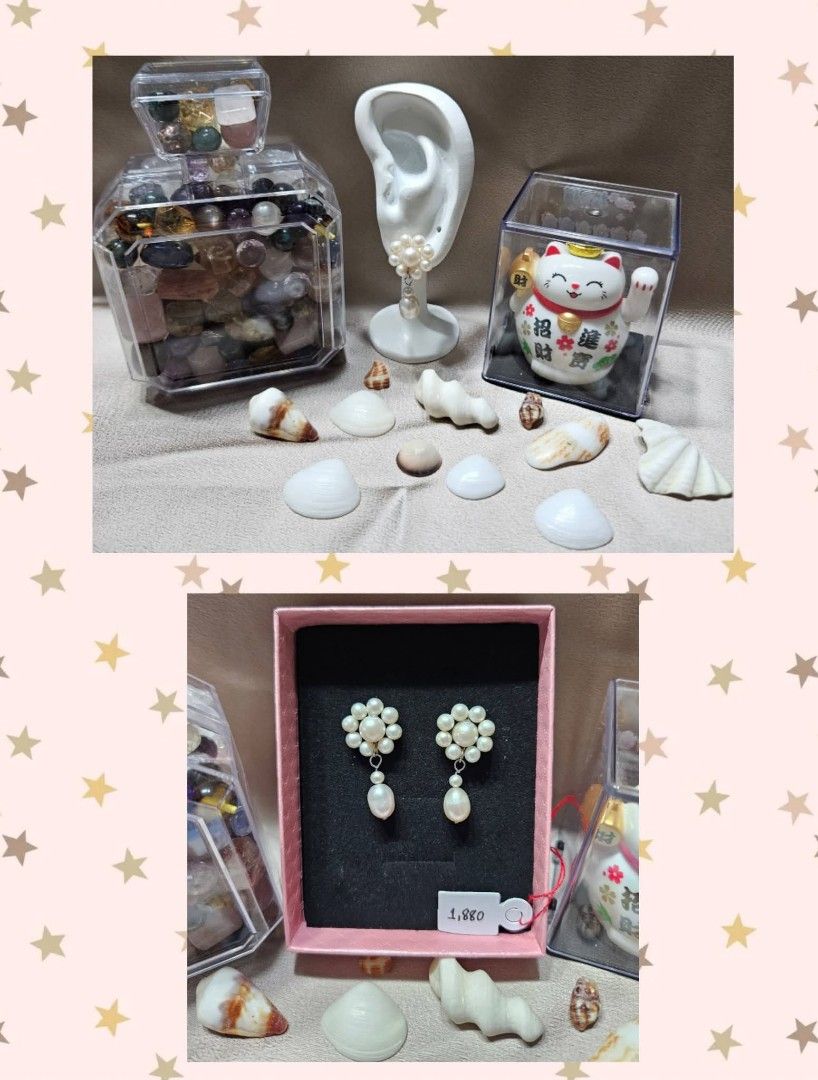South Sea Pearl Dangling Earrings (Category: Earrings) located in Las Pinas. Submitted by dm02824 (Listing ID 1438621012, Image 2). Description: - Flower design south sea pearl earrings - Features dangling pearl drops - Comes with a certificate of authenticity - Delicate and sophisticated accessory.