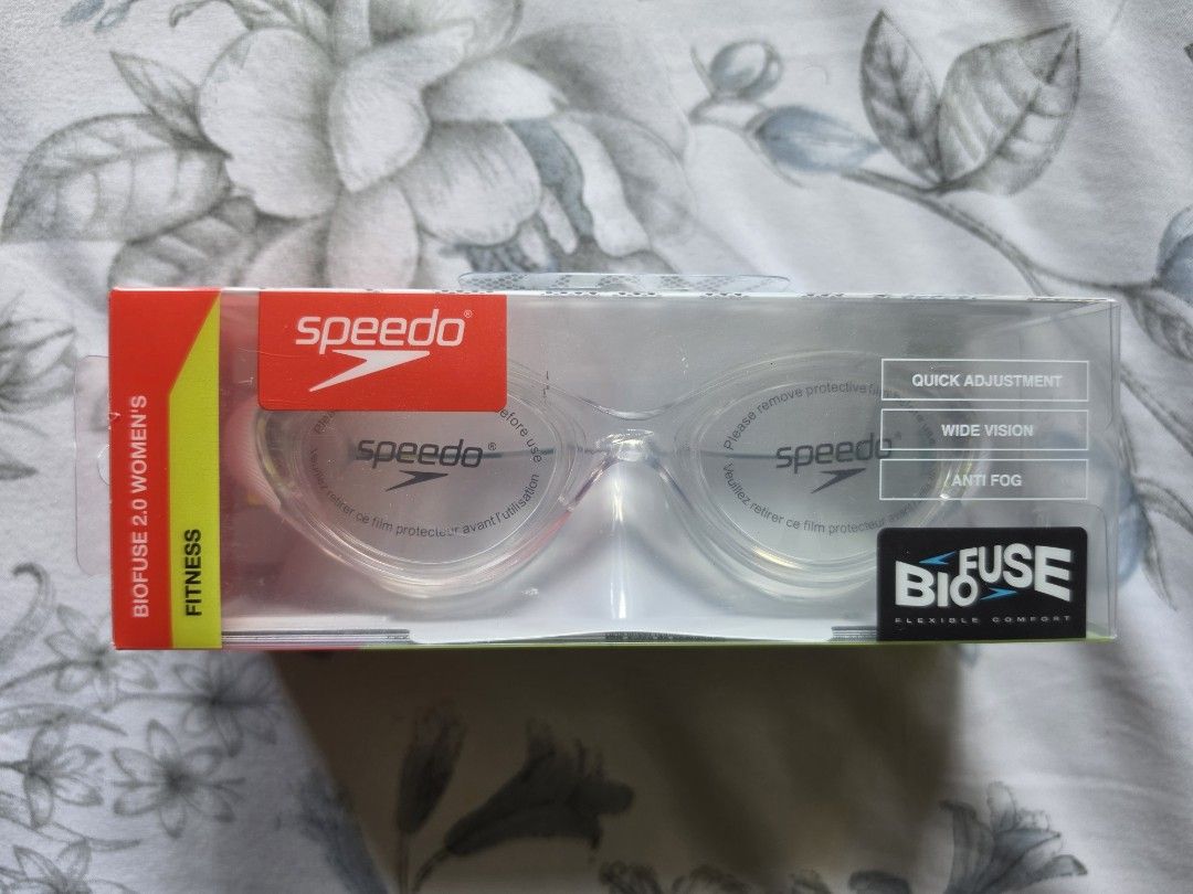 Speedo Biofuse 2.0 Women's Fitness Goggles (Category: Other Sports Equipment and Supplies) located in Paranaque City. Submitted by kristel.fuentes (Listing ID 1438550278, Image 1). Description: - Speedo Biofuse 2.0 Women's Fitness swimming goggles. - Quick and easy adjustment. - Enhanced wide vision. - Anti-fog for clear swimming. - Designed for flexible comfort. - Brand new, in original packaging..