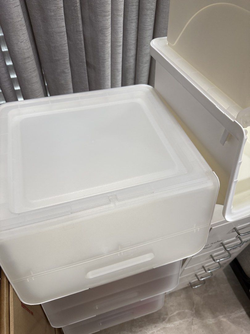 Stackable Storage Bins - White457310442829926401