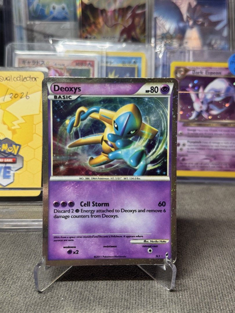 Swirl) Deoxys Call of Legends SL1 Pokemon Card, Hobbies & Toys, Toys &  Games on Carousell