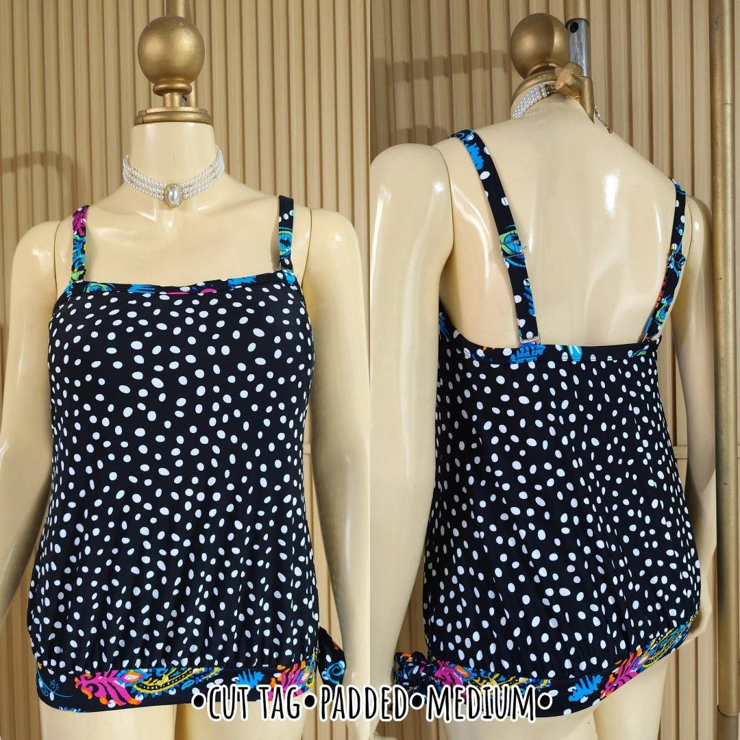TANKINI TOPS SWIMWEAR (Category: Bikinis & Swimsuits) located in Paranaque City. Submitted by sl_shop05 (Listing ID 1438605068, Image 2). Description: ✨TANKINI TOPS COLLECTION✨ Check each photos for sizes.. Send/pm your order/s.... 💸P150 each (NO HAGGLING) ❌Bogus Buyer/Joy Reserver will be posted👊🏻😒 All Items are either PRELOVED in good condition, never worn or if stated Brandnew. Please do manage your expectations. Wash before Use! NO RETURN