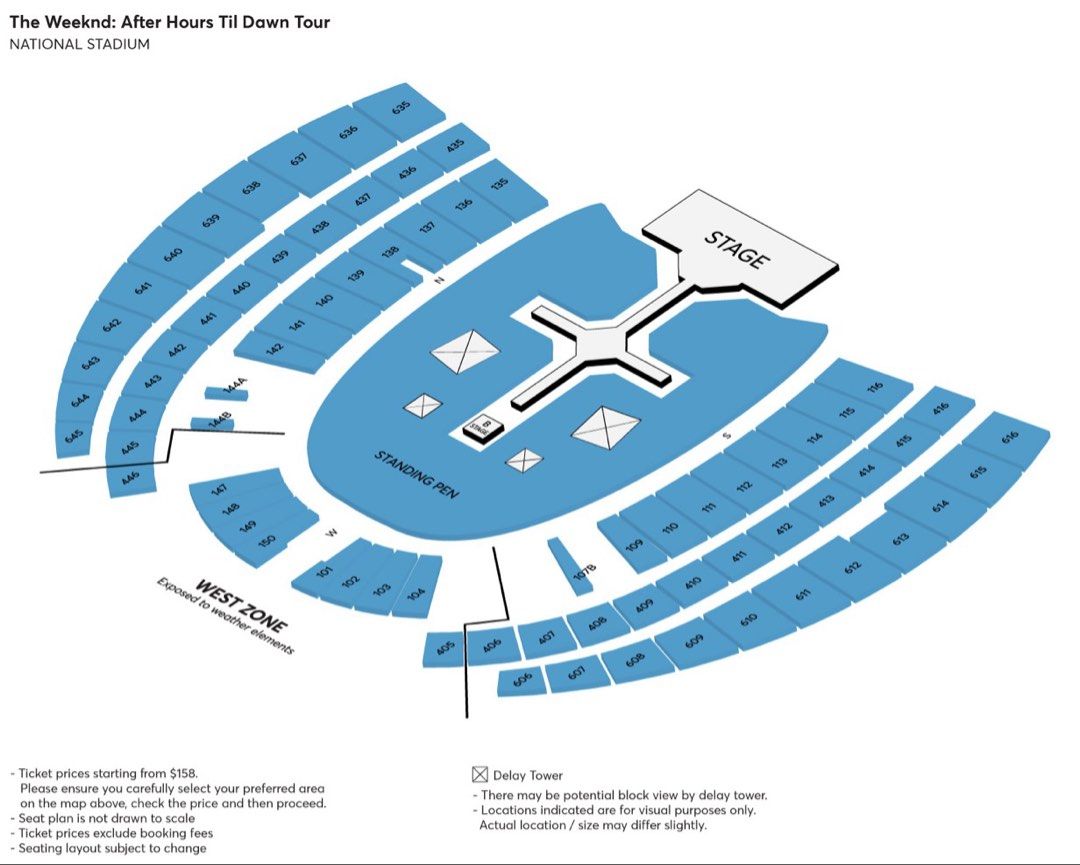 The Weeknd Concert [VIP and Standing Pen, Day 1], Tickets & Vouchers ...