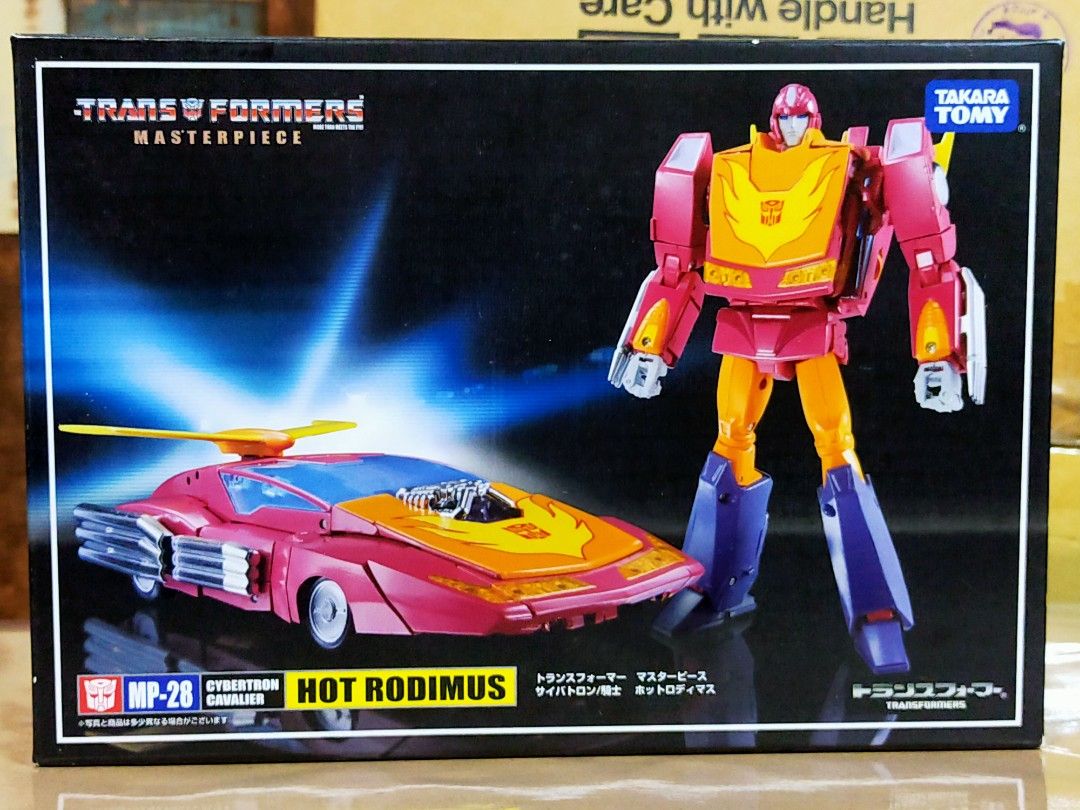 Transformers Masterpiece MP-28 Hot Rodimus (Category: Figurines & Statues) located in Manila. Submitted by sug0it0ys (Listing ID 1438677598, Image 1). Description: *Kindly read before messaging offers. Click on the ad to see full details. No Trades ❌ Pass on Low offers ❌ No Long Reservations ❌ ================= TAKARA TOMY Transformers Masterpiece MP-28 Hot Rodimus *2016 release *OPENED *sealed clamshell *complete accessories *with manual =======