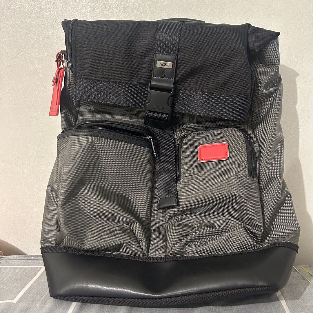 Tumi Cypress Roll Top Backpack (Category: Backpacks) located in Taguig. Submitted by bedazzledph (Listing ID 1438501671, Image 1). Description: Original Tumi Cypress Roll Top Backpack 95% Ballistic nylon and 5% leather with 100% polyester lining 14 x 19 x 6 inches.