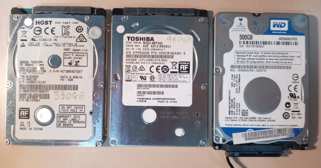 Various Computer Components - RAM, SSD, HDD457630059646822402