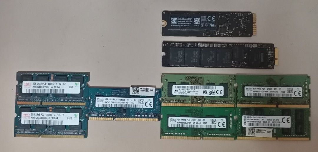Various Computer Components - RAM, SSD, HDD457630059646822400