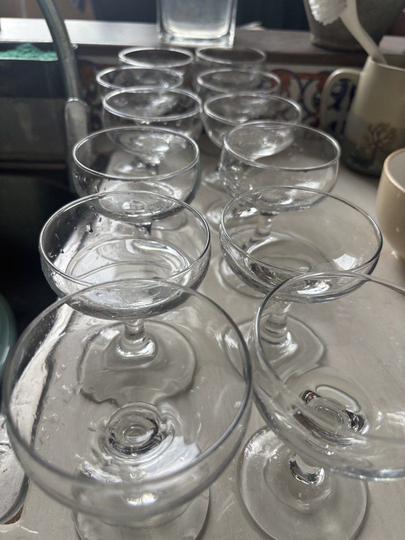 Vintage Champagne Coupe Glasses Set457219415077048321