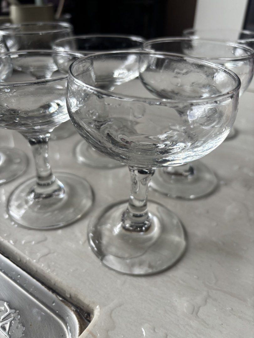 Vintage Champagne Coupe Glasses Set457219415077048322