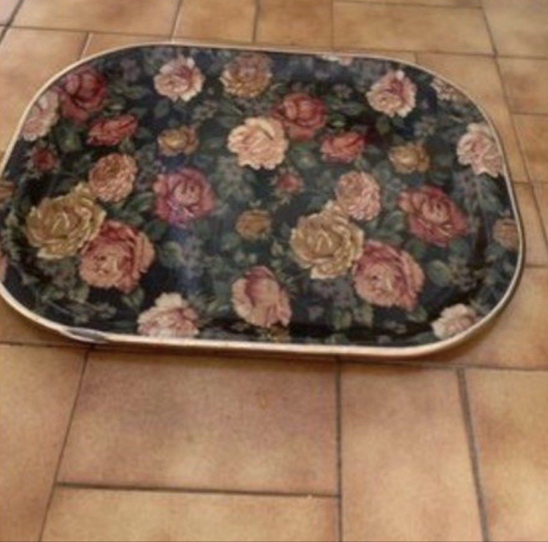 Vintage Colourful Serving tray458095947594475520