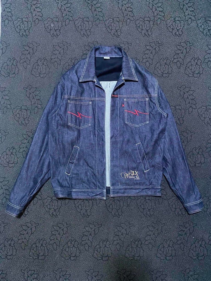 Vintage Wax Jeans Denim Jacket (Category: Coats, Jackets and Outerwear) located in Cebu City. Submitted by gummybearsworld (Listing ID 1438661725, Image 1). Description: Measurements ( inches ) Made in Australia Size L Width 24" Length 28" Sleeve 28" Shoulder to shoulder 21" No flaws Feel free to offer your price!.