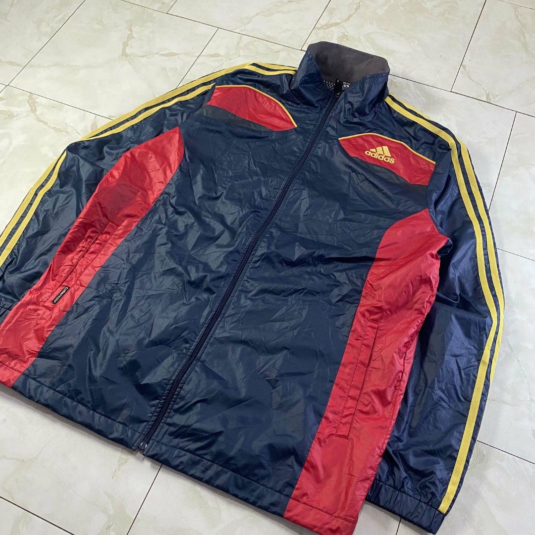 Vintage y2k Adidas windbreaker jacket (Category: Coats, Jackets and Outerwear) located in Manila. Submitted by jayvee-92b986 (Listing ID 1438540746, Image 2). Description: y2k Adidas windbreaker size medium on tag up to large no issue 10/10 color rate.