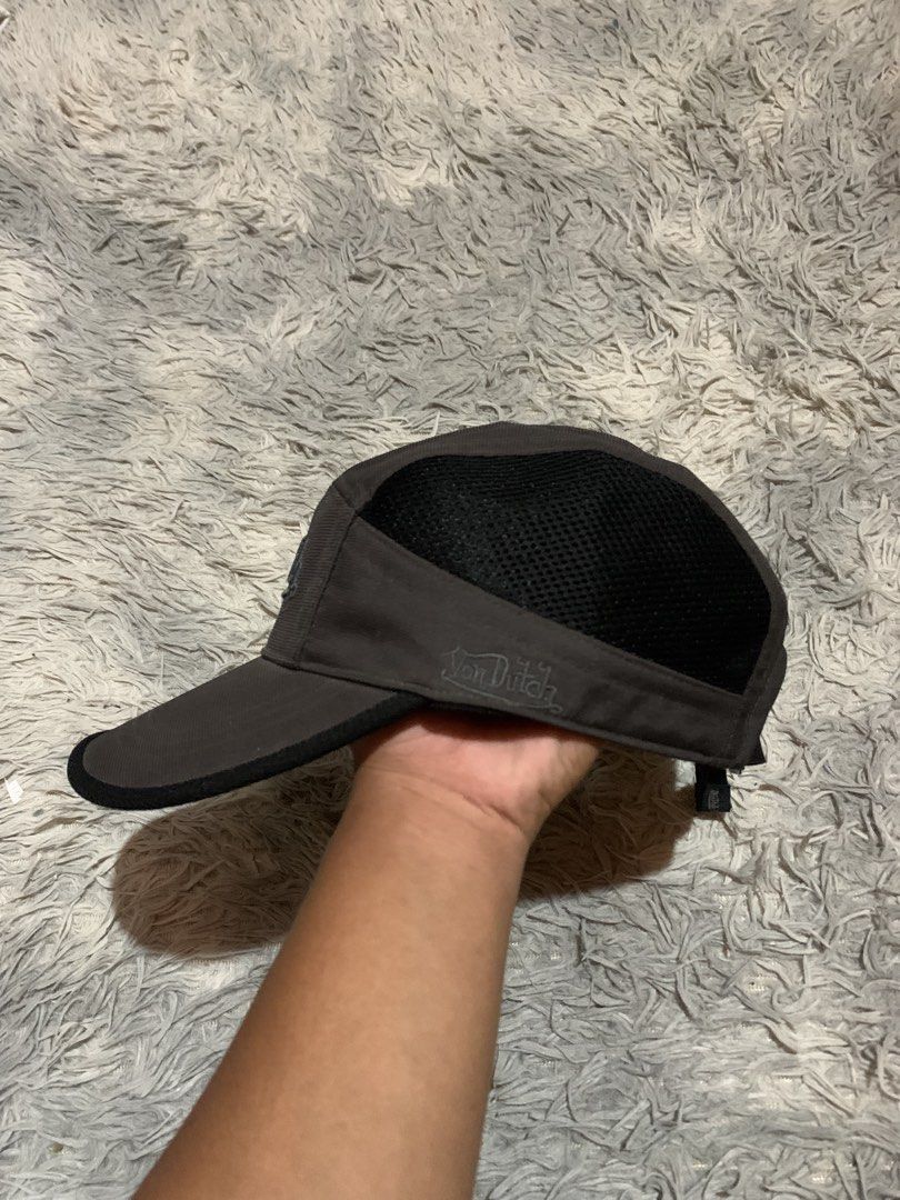 Von Dutch Cap (Category: Caps & Hats) located in Cebu City. Submitted by ninyothrift (Listing ID 1438652137, Image 2). Description: - Von Dutch logo on front and side - Dark grey color with black brim - Mesh back for breathability - Adjustable strap for a comfortable fit - Stylish accessory - As new condition - No issue.