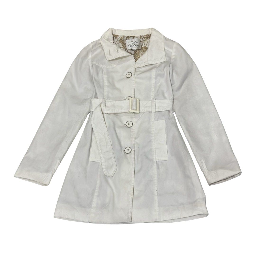 Y2K Urban Behavior Belted Trench Coata (Category: Coats, Jackets and Outerwear) located in Cabanatuan. Submitted by calliethrifts (Listing ID 1438591409, Image 1). Description: Urban Behavior Belted Trench Coat ﹒⟡ 💿 𝗦𝗜𝗭𝗘 & 𝗗𝗘𝗧𝗔𝗜𝗟𝗦 ⟡﹒ fits XS-S only 🫧 price 🦋 mine — 249 (au).