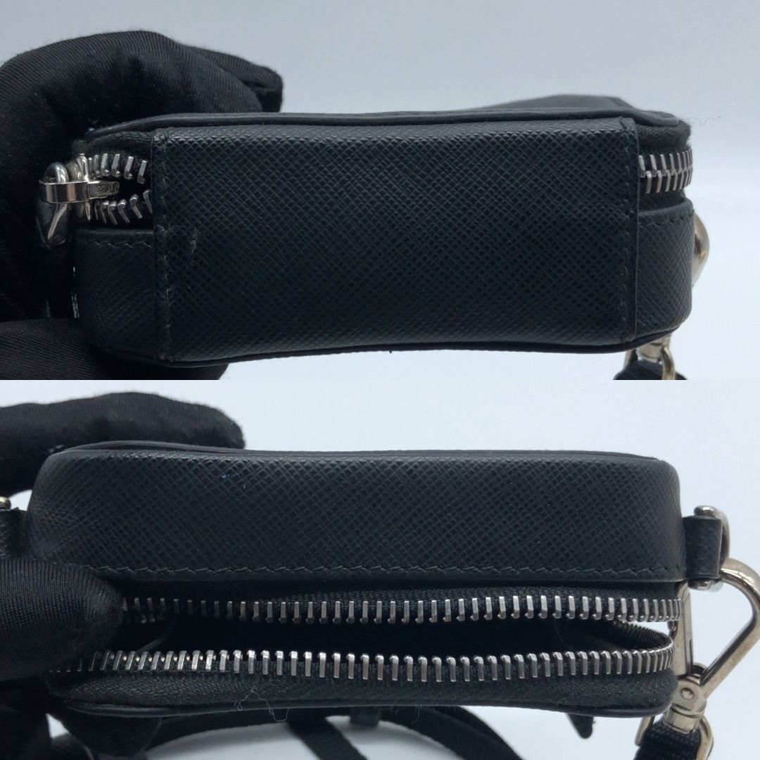 267004244 PRADA BAG SAFFIANO SLING (Category: Luxury Bags & Wallets) located in Taguig. Submitted by ecoring.ph (Listing ID 1438762123, Image 3). Description: ◆CONDITION: B ◆DESCRIPTIONS: (Other defects/info:) OUTER: The body of the bag is scratched, scuffed, has press marks, is slightly deformed, has minimal stains and dirt, and shows signs of use. The rubber lining of the bag has minimal scratches, is scuffed, has press marks, is stained, and s