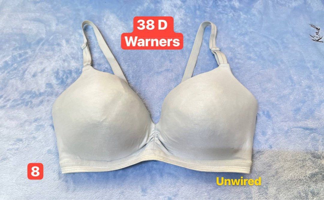 38BCDE assrt. (Category: New Undergarments & Loungewear) located in Kuala Lumpur. Submitted by bels888 (Listing ID 1438870310, Image 1). Description: - Assorted 38BCDE bras - Brands: Warners, Olga - Colors: Black, neutral tones - Styles: Various, including unwired options - Condition: Good - Sizes: 38B, 38C, 38D available.