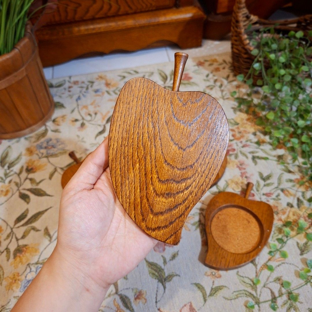 5pcs Vintage 🥭 Mango shaped solid wood cork coasters (Category: Dinnerware & Cutlery) located in Dasmarinas. Submitted by millennialmeetsvintage (Listing ID 1438832233, Image 3). Description: last price posted, no haggling 🙅🏻‍♀️ 🌍ships from DASMA, CAVITE 🚚 shipping via Lalamove only ❌no reservations, first-to-pay basis ❌no physical store, no walk-ins ❌no COD transactions.