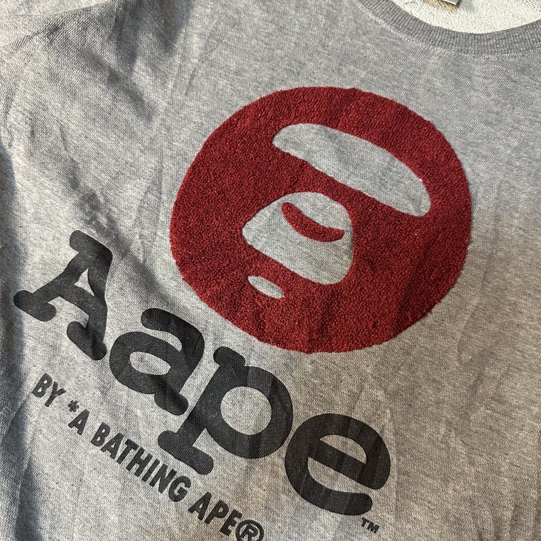 AAPE GREY SWEATER (Category: Formal Shirts) located in San Jose del Monte. Submitted by xanthrift2.0 (Listing ID 1438704749, Image 2). Description: AAPE GREY SWEATER color rate: 9.9/10 dimes: 20 x 25 (medium) ₱1,199.