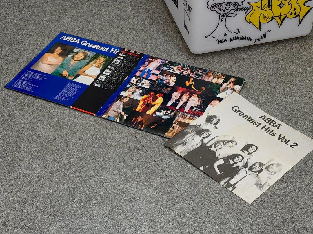 ABBA Greatest Hits Vol. 2 Vinyl Record (Category: Vinyls) located in Valenzuela. Submitted by upcycle_things (Listing ID 1438715003, Image 1). Description: - ABBA Greatest Hits Vol. 2 vinyl record - Features popular tracks: "Gimme! Gimme! Gimme!", "Dancing Queen", "Thank You for the Music", and more - Includes original album art and tracklist - Japanese import - Ideal for ABBA fans and vinyl collectors.