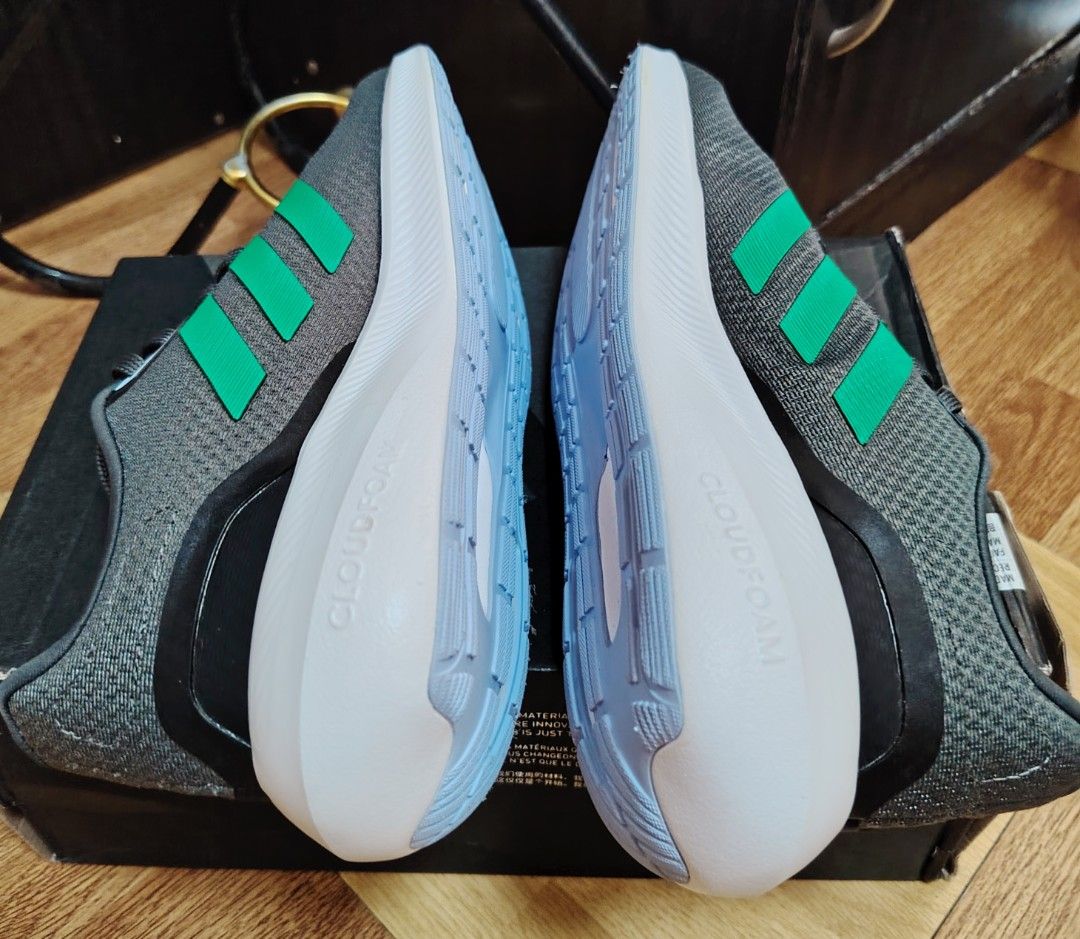 Adidas Runfalcon 3.0 - Grey Green (Category: Sneakers) located in Paranaque City. Submitted by dudezz1222 (Listing ID 1438745208, Image 2). Description: - Adidas Runfalcon 3.0 running shoes for women - Color: Grey with green stripes - Size: US 7 - White sole with Cloudfoam technology - Includes original box - Condition: Unworn/Brandnew.