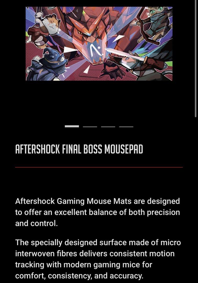 Aftershock Gaming Mousepad458829106984396802
