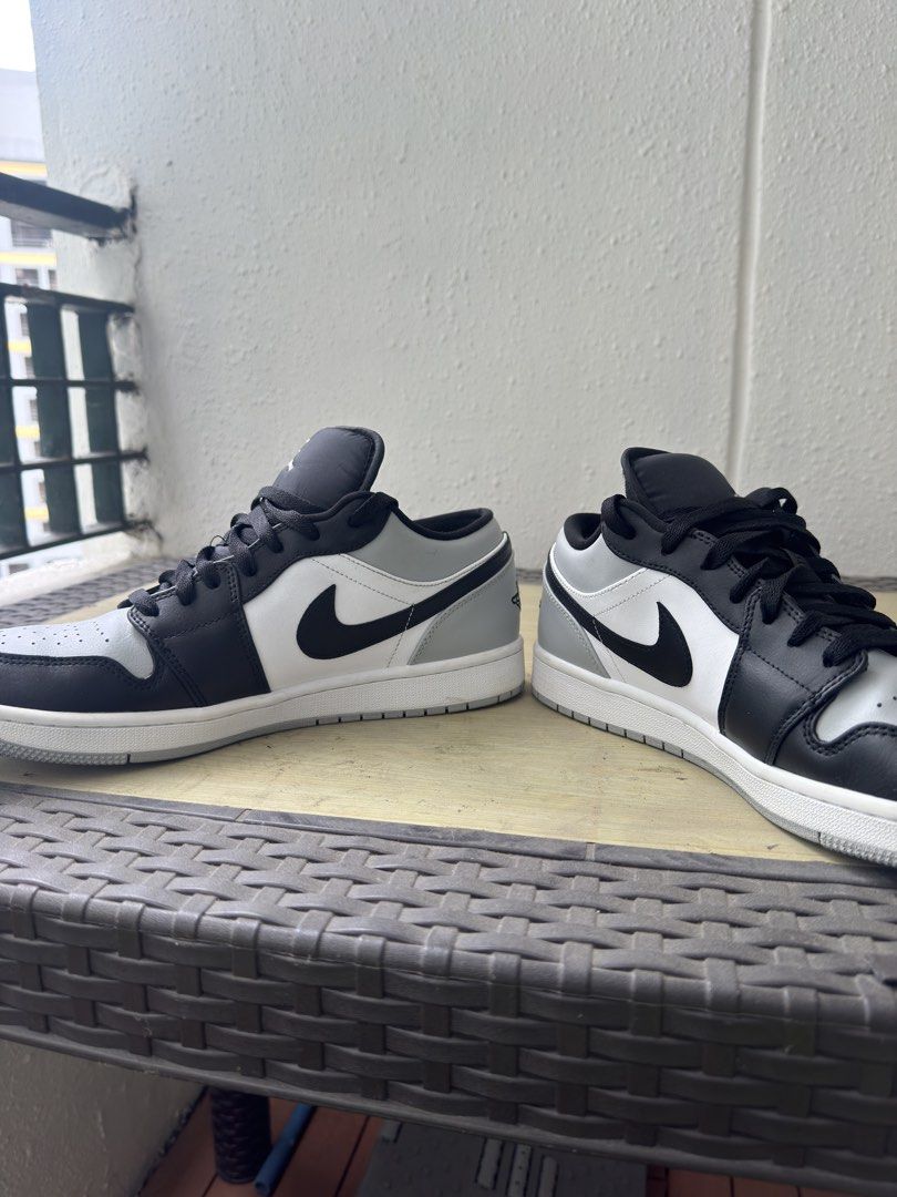 Air Jordan 1 Low Black Grey White (Category: Sneakers) located in Tanauan. Submitted by louise316 (Listing ID 1438742873, Image 3). Description: - Air Jordan 1 Low sneakers - Color: Black, grey, and white - No Box RFS: It’s a gift for me but its a little bit small for my feet. Used 2-3 times only. Still looks new Very minor grime on the side (see picture) Still smells like new pramis unli amoy on meetup :D We can do meetup on Mandaluyong or Lalam