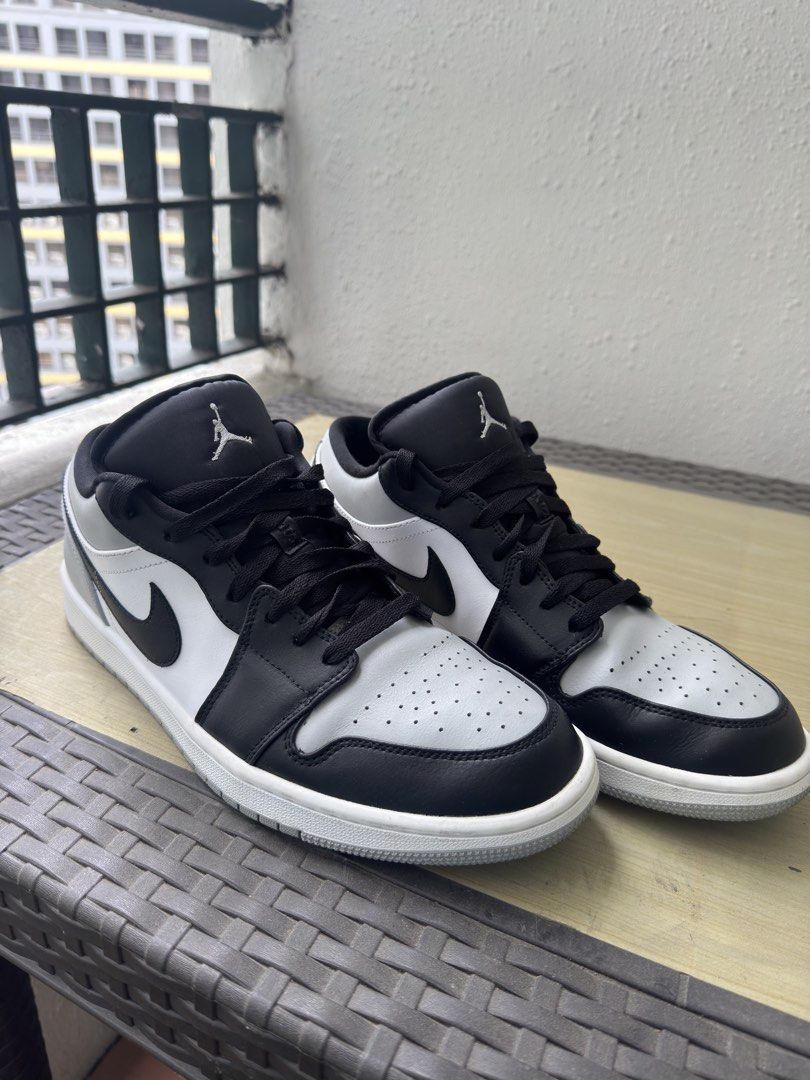 Air Jordan 1 Low Black Grey White (Category: Sneakers) located in Tanauan. Submitted by louise316 (Listing ID 1438742873, Image 1). Description: - Air Jordan 1 Low sneakers - Color: Black, grey, and white - No Box RFS: It’s a gift for me but its a little bit small for my feet. Used 2-3 times only. Still looks new Very minor grime on the side (see picture) Still smells like new pramis unli amoy on meetup :D We can do meetup on Mandaluyong or Lalam