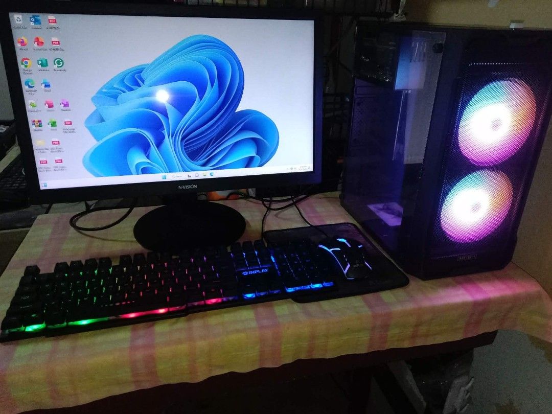 AMD Ryzen 3 3200G Gaming PC Package (Brand New) (Category: Desktops) located in Cavite. Submitted by sherwin_canilao (Listing ID 1438877936, Image 1). Description: AMD Ryzen 3 3200G Gaming PC Package (Brand New) Inclusive with: MotherBoard A520MHP 8GB Ram DDR4 256GB SATA SSD Keytech t100 Tempered Glass Gaming PC case with 2 RGB fans (Black) 20 Inch Led Monitor C1080PRO Black USB FHD Digital Camera STX360 Keyboard and Mouse Inplay H20 Headset (Bla