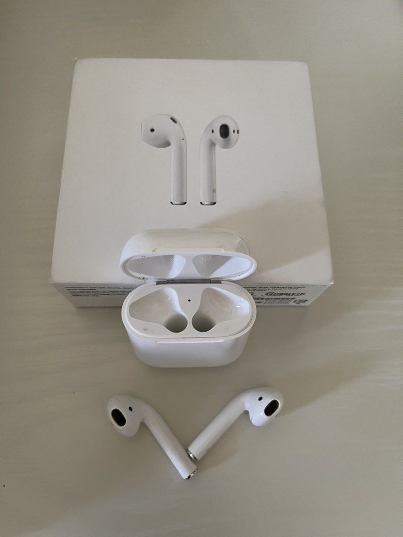 APPLE Airpods 2 with Charging Case and silicone case (Category: Earphones) located in Paranaque City. Submitted by setsoc.zrcl24209 (Listing ID 1438824099, Image 3). Description: Apple Airpods 2 with Charging Case ₱7,690.00 Original price was: ₱7,690.00.₱6,921.00Current price is: ₱6,921.00. Designed by Apple Automatically on, automatically connected Easy setup for all your Apple devices6 Quick access to Siri by saying “Hey Siri” or setting up dou