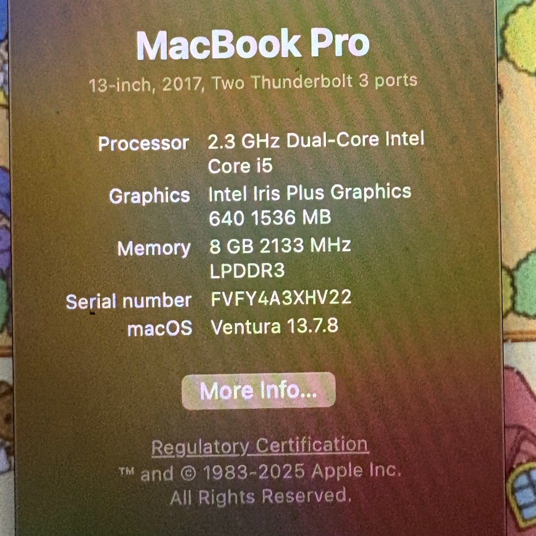 Apple MacBook Pro 13 inch (2017)458342165423728641