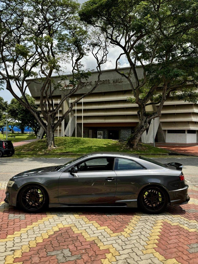 Audi A5 Coupe 2.0 TFSI Quattro Auto (Category: Used Cars) located in Singapore. Submitted by happypeeeels (Listing ID 1438741626, Image 3). Description: Nicely done up Audi A5 Coupe. 5 years COE left. Decided to switch to EV, so letting go of this car! Lots of wear and tear done. Engine & gearbox overhaul. PM for full mods list!.