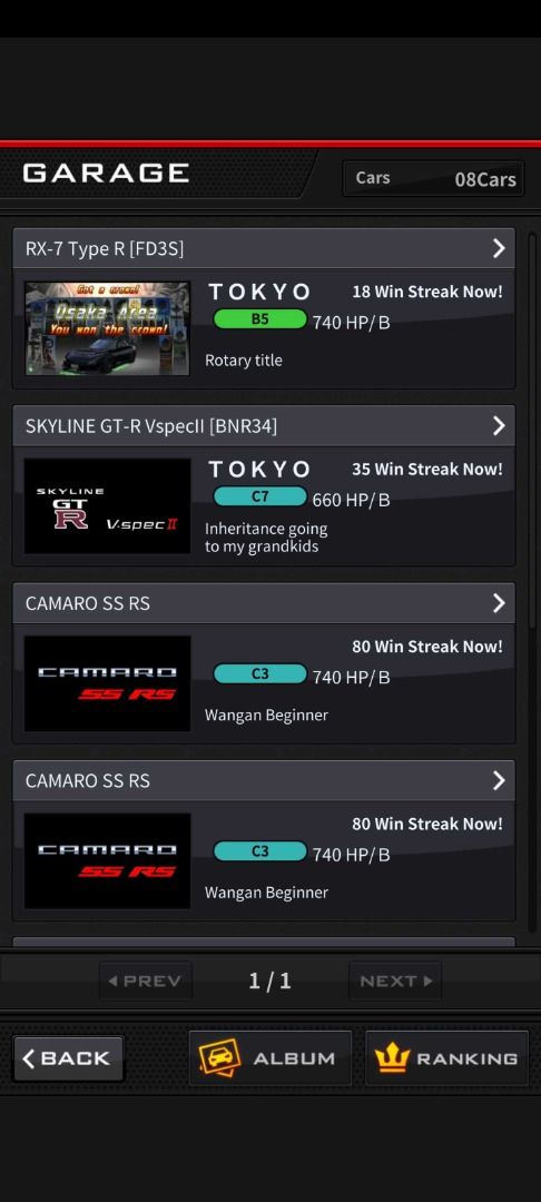 Banapassport (Category: Toys & Games) located in Caloocan City. Submitted by michaelqui91289 (Listing ID 1438763837, Image 1). Description: - RX-7 with 2 monthly scratch meter (Full tune) - Skyline GT-R R34 35 win streak - 2 Camaro SS RS FULL TUNE - Silvia S13 FULL TUNE.