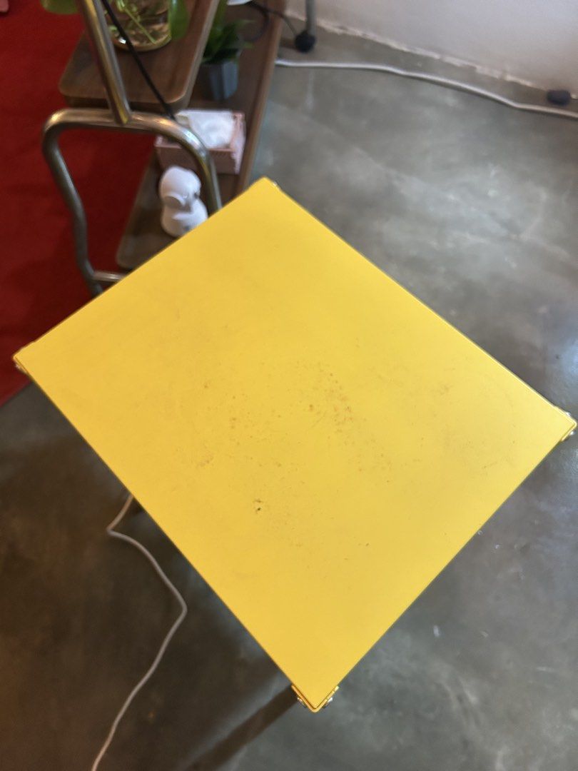 Bedside table (Category: Tables & Sets) located in Johor Bahru. Submitted by cempakasyafeqa (Listing ID 1438812213, Image 2). Description: WTS BEDSIDE TABLE SIZE 42x34cm Yellow Pickup KEMPAS JB.